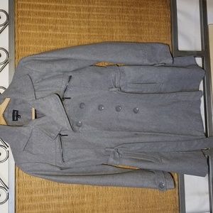 Wool Grey Women's PeaCoat